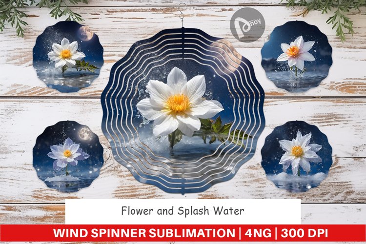 Wind Spinner Flower and Water