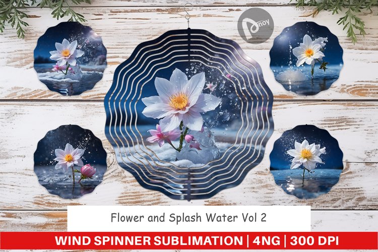 Wind Spinner Flower and Water