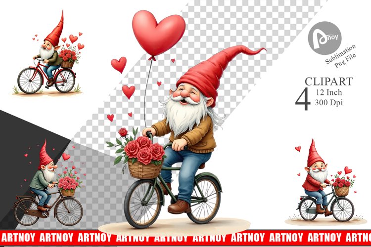Valentine Gnome Png Image 4