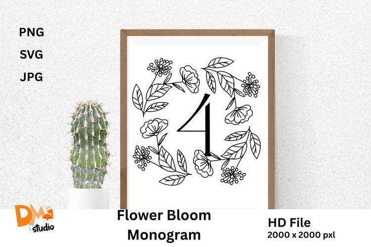 Flower Bloom Monogram