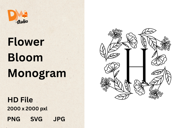 Flower Bloom Monogram