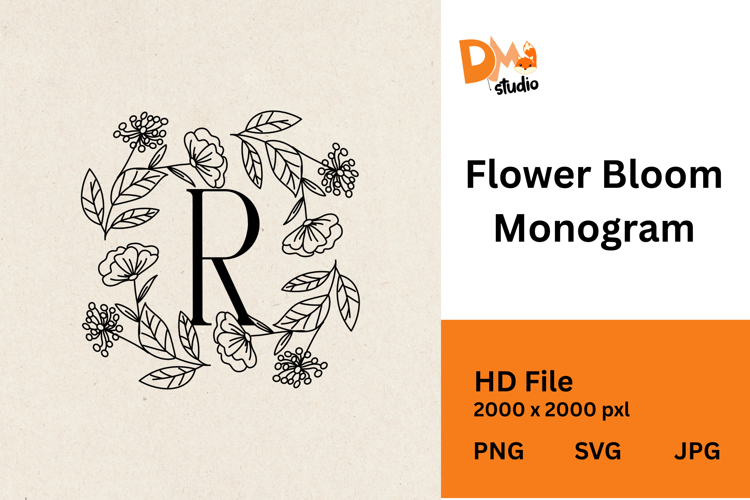 Flower Bloom Monogram