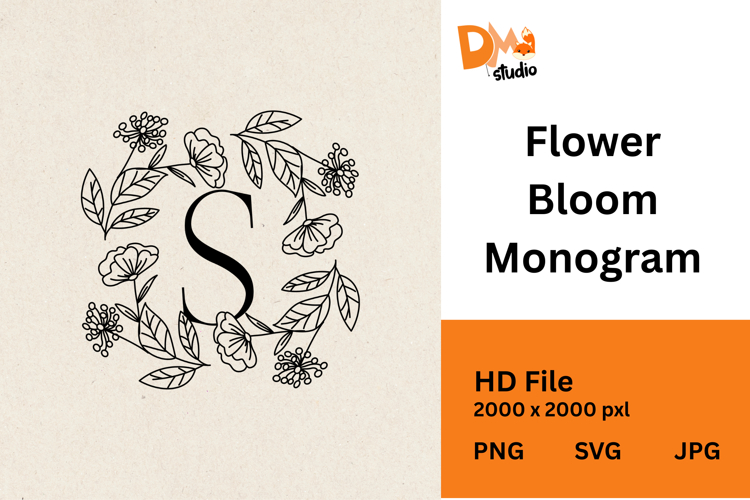 Flower Bloom Monogram