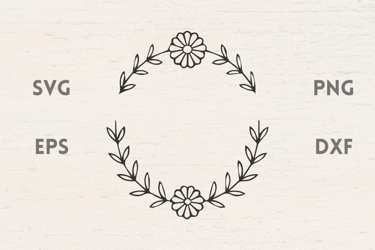 Spring Flower border SVG
