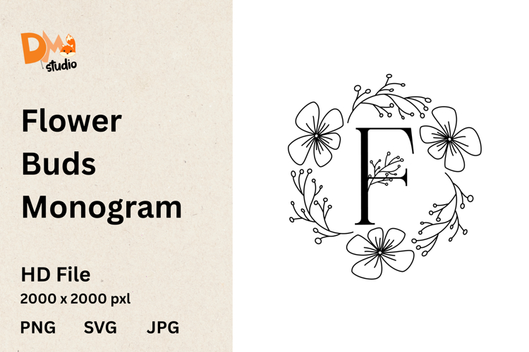 Flower Buds Monogram