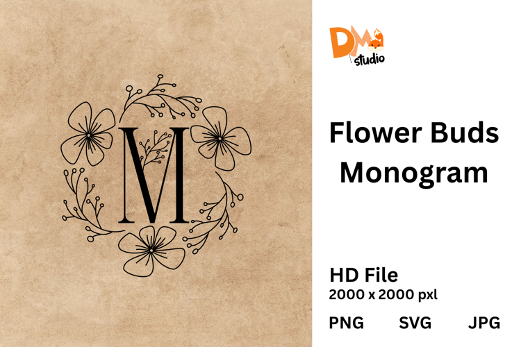 Flower Buds Monogram