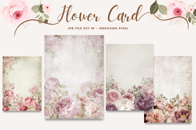 Flower Card Floral Card Printable Birthday Greeting Card_9