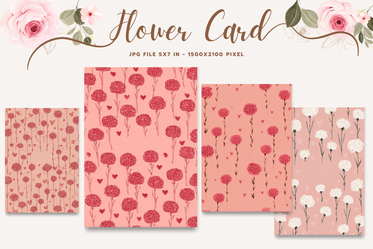 Flower Card Floral Card Printable Birthday Greeting Card_5