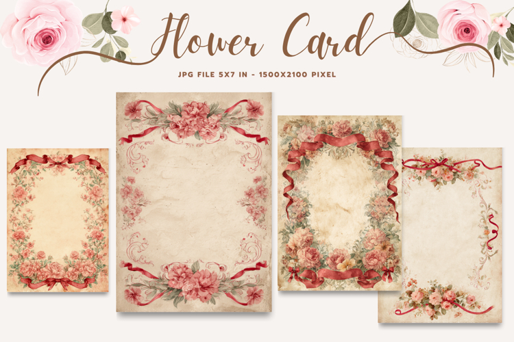 Flower Card Floral Card Printable Birthday Greeting Card_10