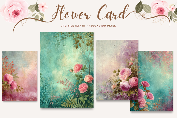 Flower Card Floral Card Printable Birthday Greeting Card_15