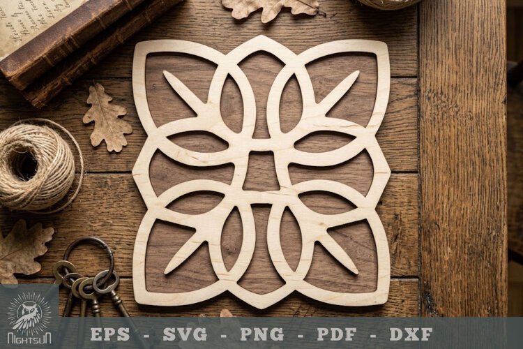 Flower Celtic Lasercut Decoration 2 example image 1