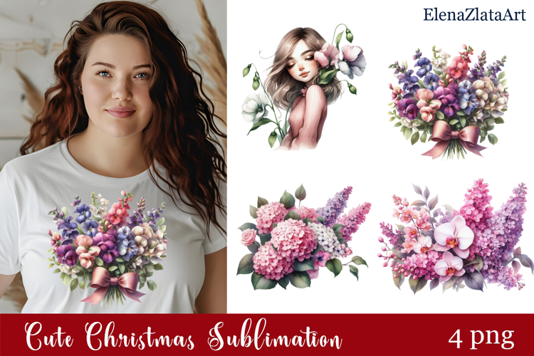 Flower clipart, Watercolor floral clipart, Bouquets