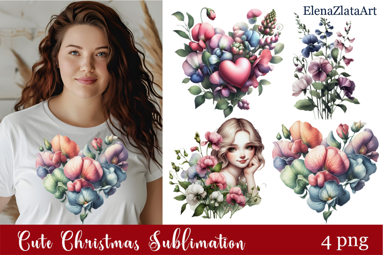 Flower clipart, Watercolor floral clipart, Bouquets