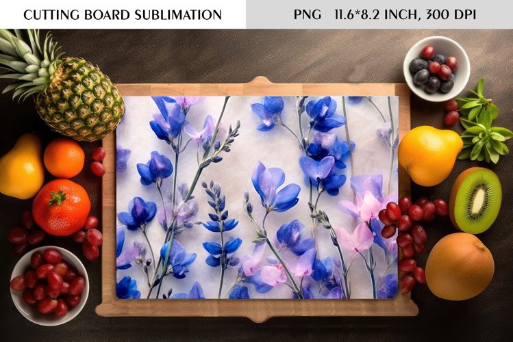 Summer Wild Flowers Design|Cutting Board Sublimation