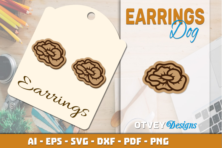 Flowers Earring Laser Cut