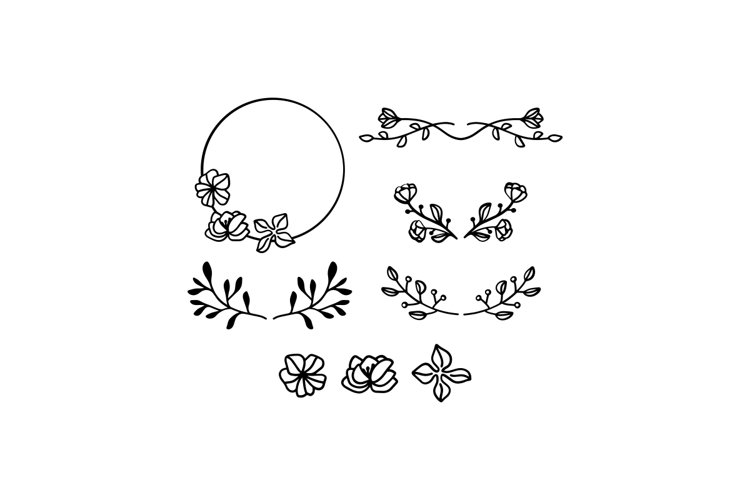 Flower Elements SVG Cut File