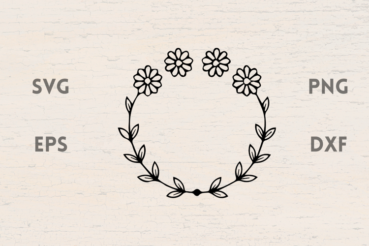 Flowers laurel SVG