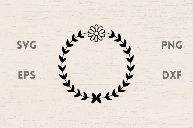 Summer Floral frame SVG