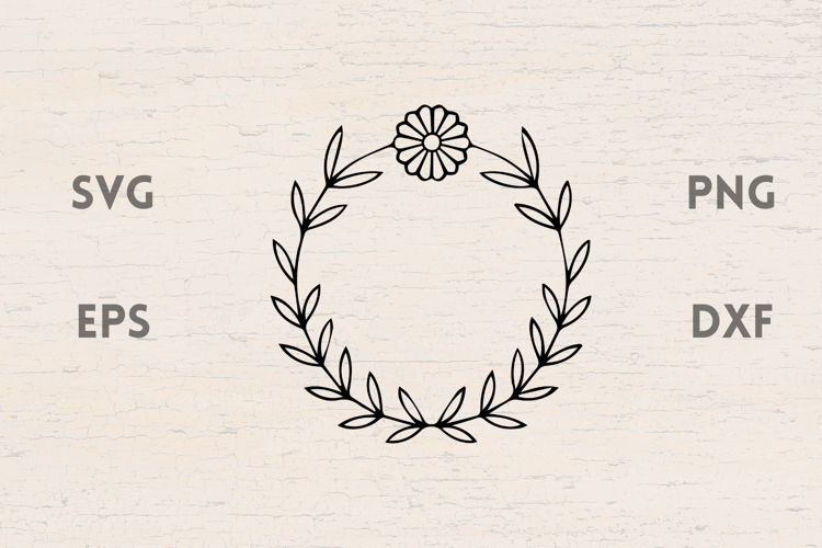 Summer Floral frame SVG