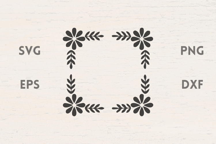 Floral Frame Svg  Image 8