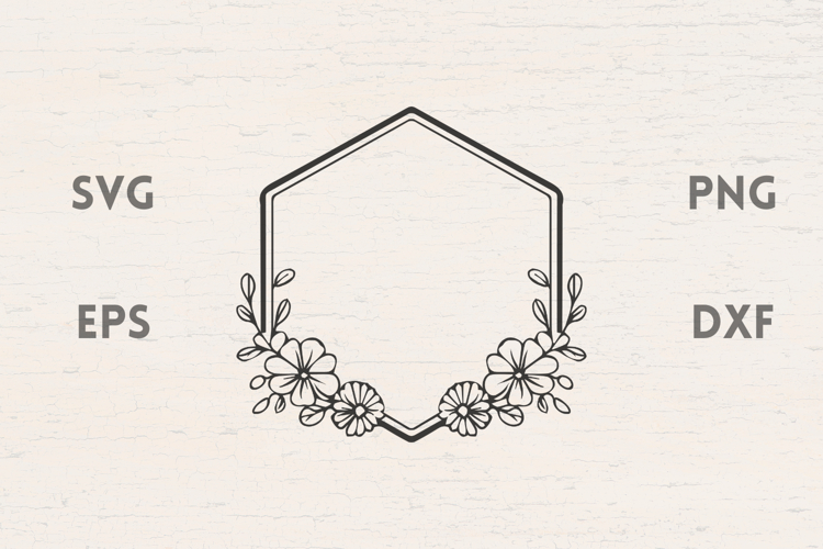 Floral Frame Svg  Image 7