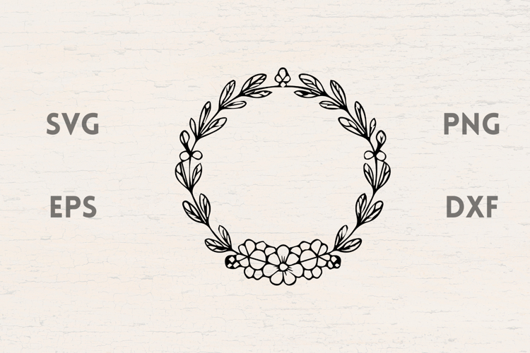 Leaves and Flowers Wildflower laurel SVG