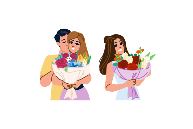 roses flower gift vector