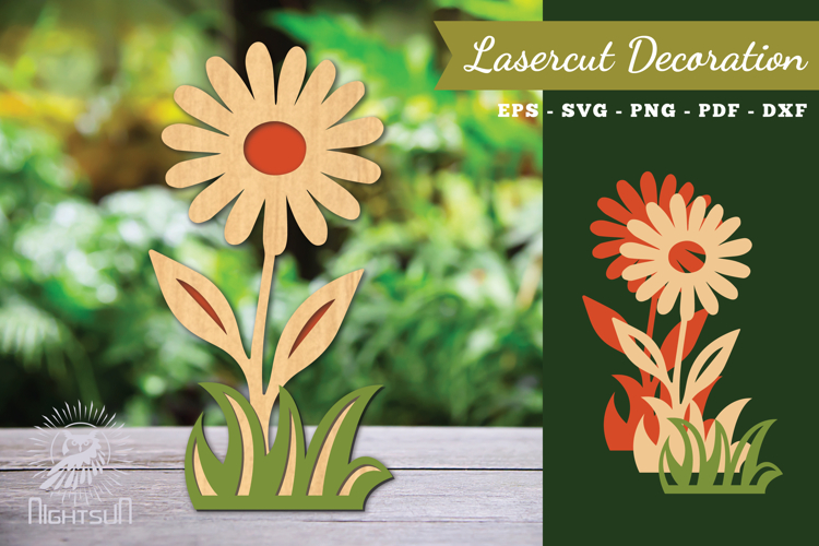 Flower Laser Cut Decoration SVG