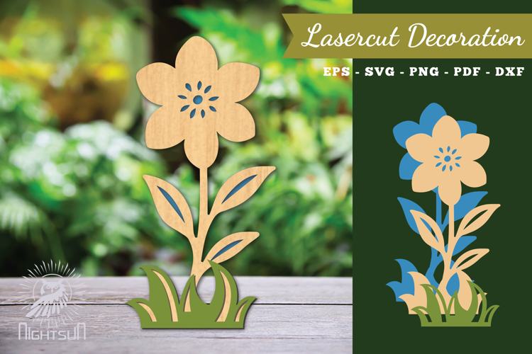 Flower Laser Cut Decoration SVG