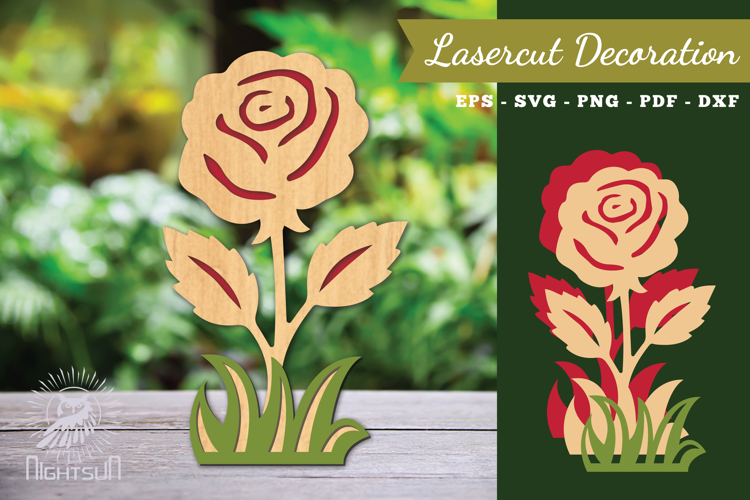 Flower Laser Cut Decoration SVG