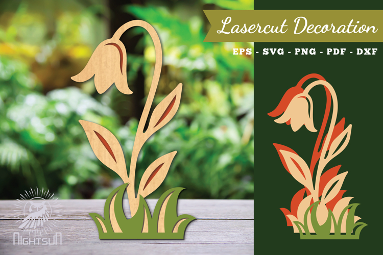 Flower Laser Cut Decoration SVG