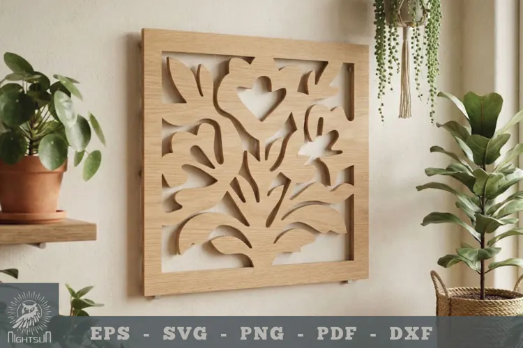 Flower Lasercut Wall Decor 3
