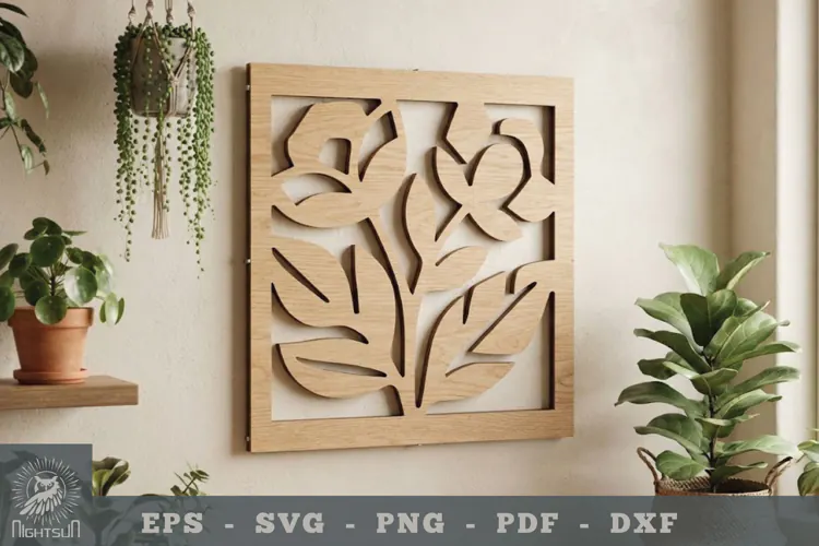 Flower Lasercut Wall Decor 4