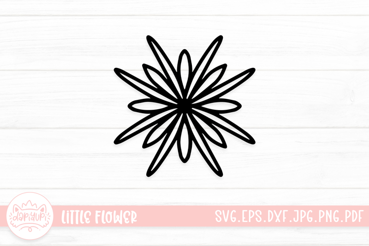 Cute Little Flower Mandala SVG Cut File