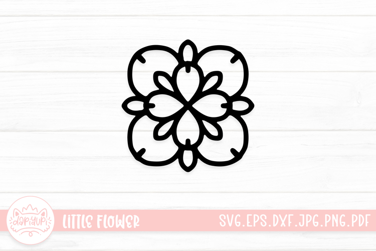 Cute Little Flower Mandala SVG Cut File