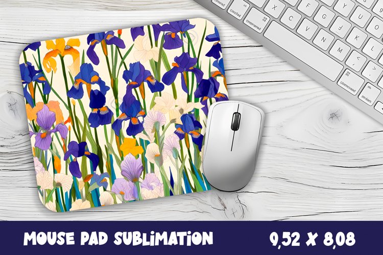Mouse pad with irises, Sublimation with irises, irises