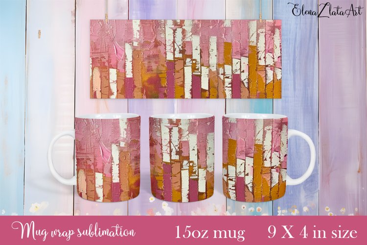 Flowers Mug Sublimation, Floral Design Mug example image 1