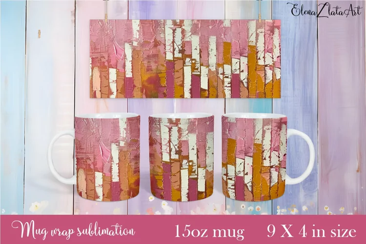 Flowers Mug Sublimation, Floral Design Mug