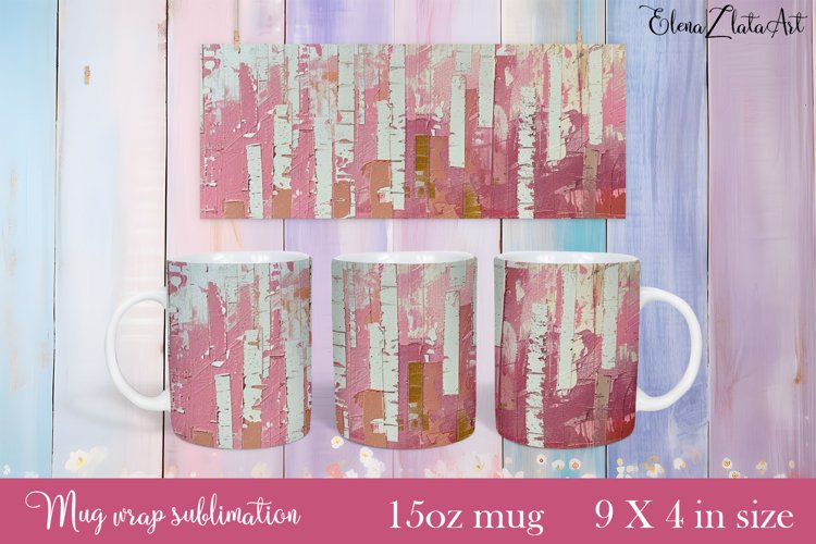 Flowers Mug Sublimation, Floral Design Mug example image 1