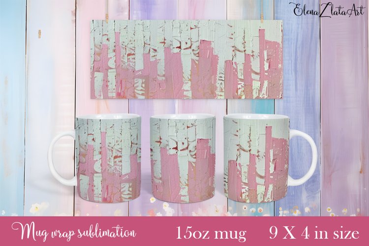 Flowers Mug Sublimation, Floral Design Mug example image 1