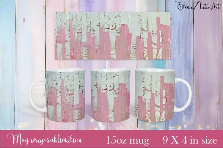 Flowers Mug Sublimation, Floral Design Mug