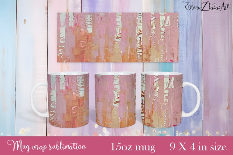 Flowers Mug Sublimation, Floral Design Mug example image 1