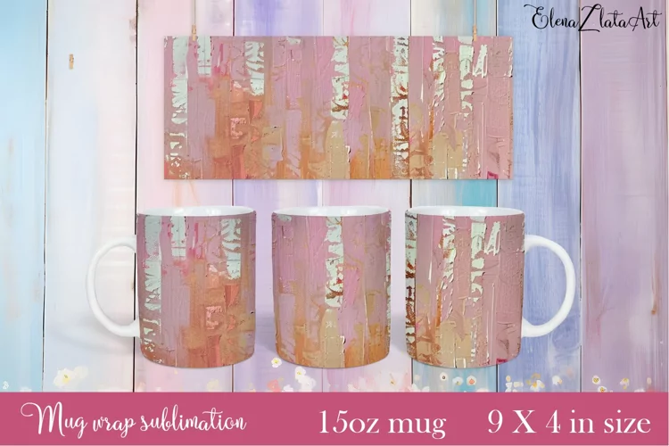 Flowers Mug Sublimation, Floral Design Mug