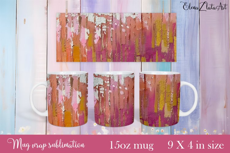 Flowers Mug Sublimation, Floral Design Mug example image 1