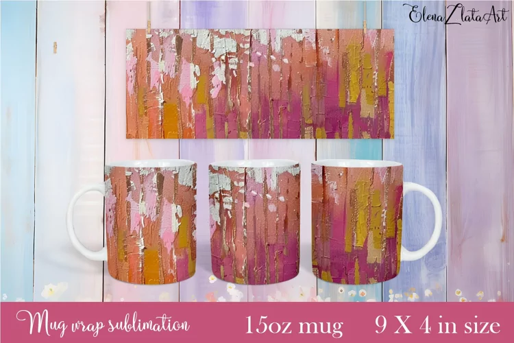 Flowers Mug Sublimation, Floral Design Mug