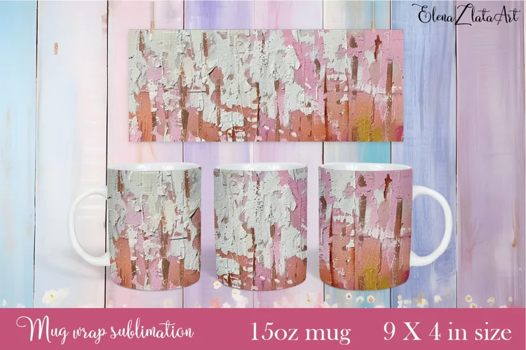 Flowers Mug Sublimation, Floral Design Mug