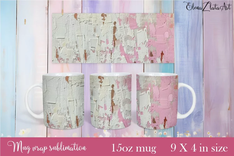 Flowers Mug Sublimation, Floral Design Mug