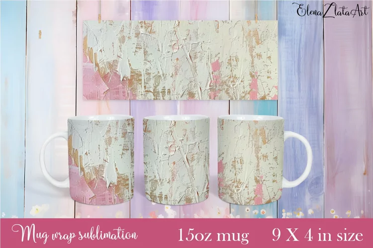 Flowers Mug Sublimation, Floral Design Mug