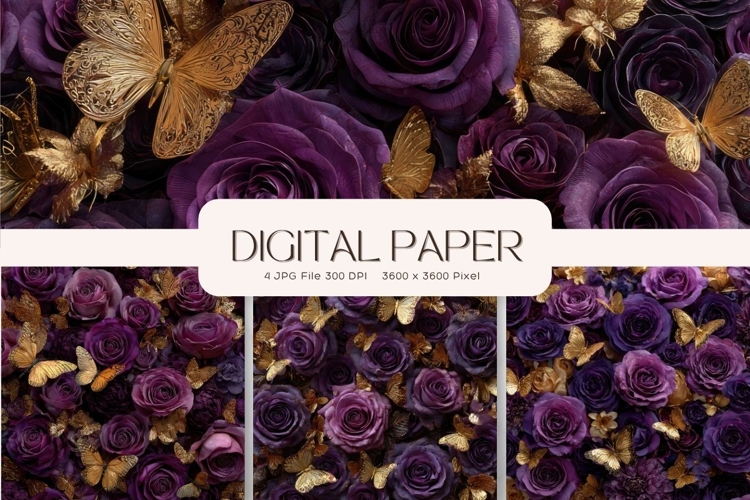 Flower Background Digital Paper Wallpaper Backdrop_33