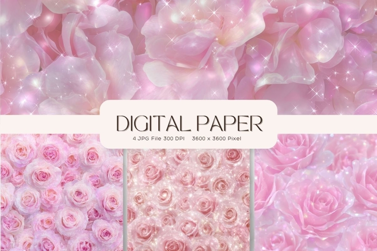 Flower Background Digital Paper Wallpaper Backdrop_61